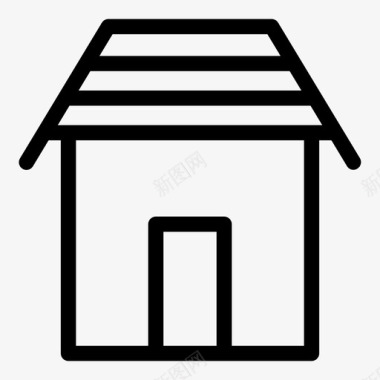 房屋房产木屋图标图标