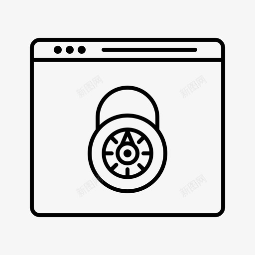 数据隐私政策浏览器gdpr图标svg_新图网 https://ixintu.com gdpr gdpr数据隐私政策大纲 保护 数据隐私政策 浏览器 锁