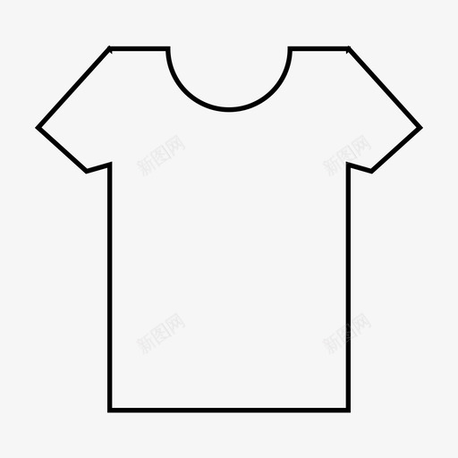 衬衫衣服t恤图标svg_新图网 https://ixintu.com t恤 服装 界面 网页设计 衣服 衬衫