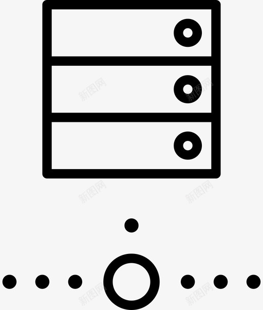 服务器中心数据图标svg_新图网 https://ixintu.com 中心 存储 数据 断开连接 服务器 联机数据精简 脱机