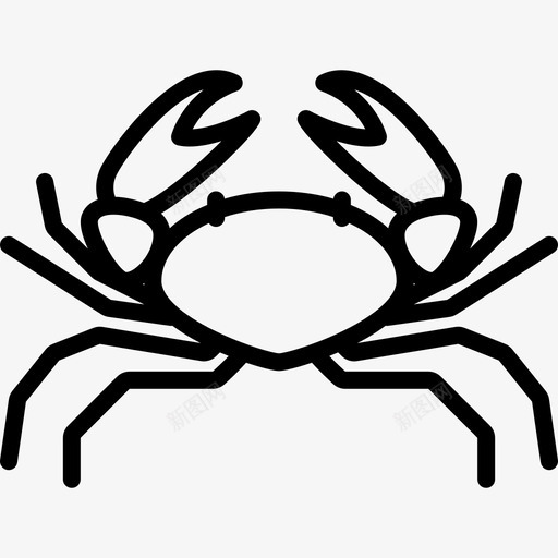 大型螃蟹动物群直系图标svg_新图网 https://ixintu.com 动物群 大型螃蟹 直系