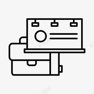 广告业务公文包商业图标图标