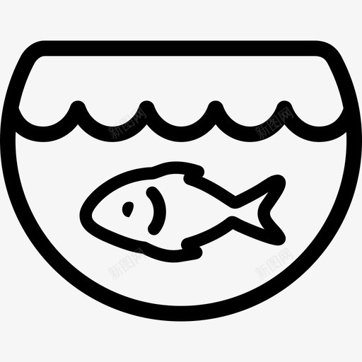 有鱼动物水的小水族馆图标svg_新图网 https://ixintu.com 动物 有鱼 水的小水族馆