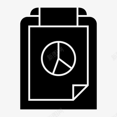 图表剪贴板管理图标图标