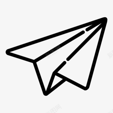 纸飞机飞机童年图标图标