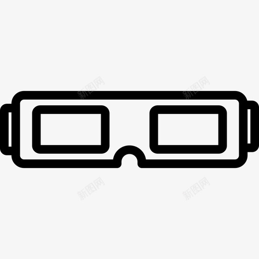 电影3D眼镜技术风景艺术图标svg_新图网 https://ixintu.com 技术 电影3D眼镜 风景艺术