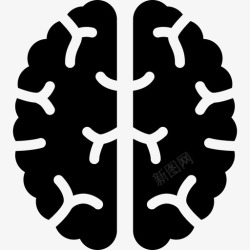 医学观大脑中心观医学解剖学图标高清图片