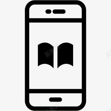 书籍手机设备图标图标