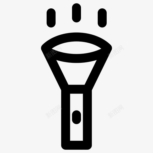 手电筒应用灯图标svg_新图网 https://ixintu.com 应用 手电筒 灯 电话 移动 移动应用