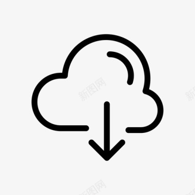 云驱动云存储图标图标