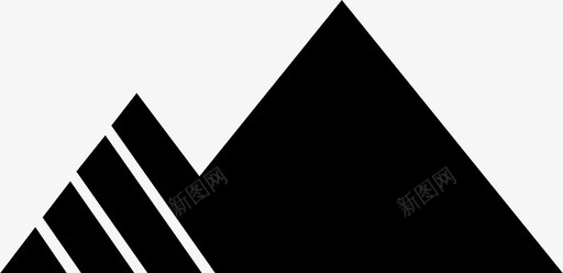 山高地雪图标svg_新图网 https://ixintu.com 山 雪 高地