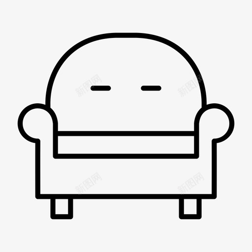 沙发舒适舒适的椅子图标svg_新图网 https://ixintu.com 家具 沙发 舒适 舒适的椅子