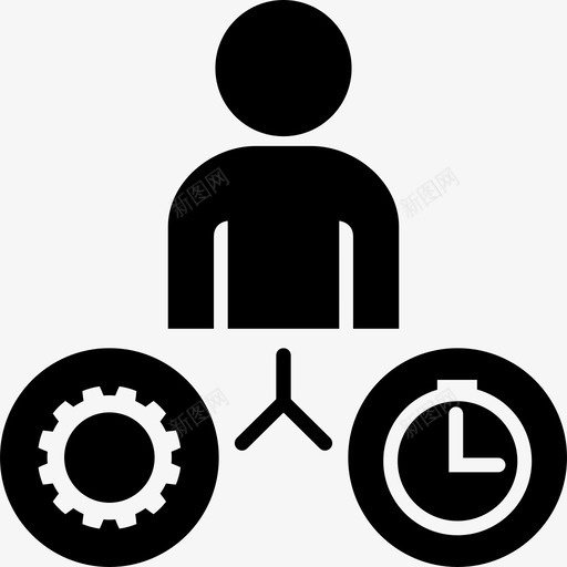 工作与时间时钟装备图标svg_新图网 https://ixintu.com 人 人与人之间的互动 工作 工作与时间 时钟 装备