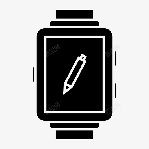 笔设备智能手表图标svg_新图网 https://ixintu.com 技术 智能手表 笔 设备