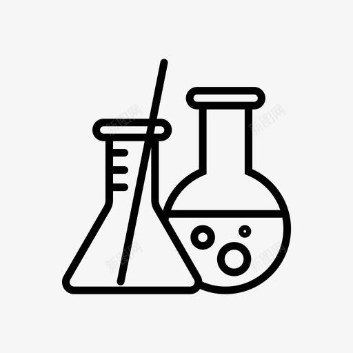 科学化学实验图标svg_新图网 https://ixintu.com 化学 实验 实验室 毒素 烧瓶 科学