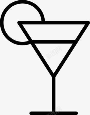 鸡尾酒酒精酒吧图标图标