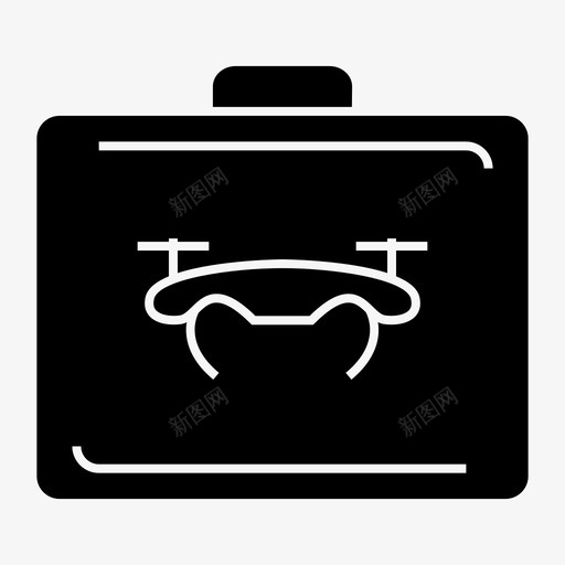 箱子袋子无人机图标svg_新图网 https://ixintu.com 包裹 无人机 箱子 袋子 车辆