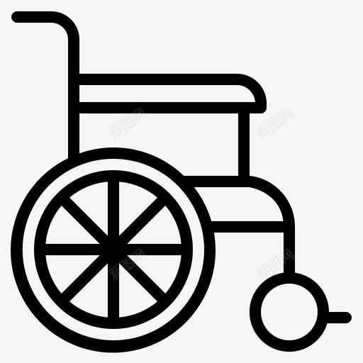 轮椅残疾人医院图标svg_新图网 https://ixintu.com 医院 医院概况 患者 残疾人 轮椅
