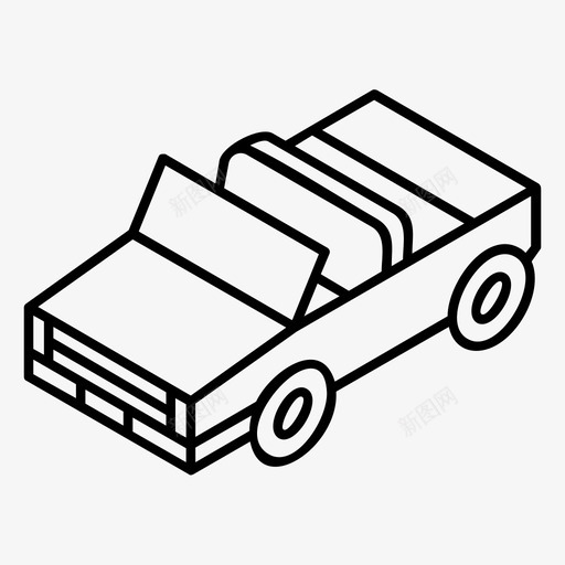 敞篷车汽车运输图标svg_新图网 https://ixintu.com 敞篷车 汽车 车辆 运输