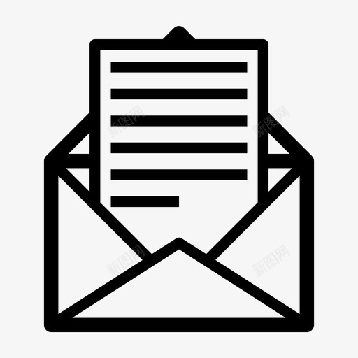 邮件信件消息图标svg_新图网 https://ixintu.com 信件 发送 接收 未读 消息 邮件 随机图标v2