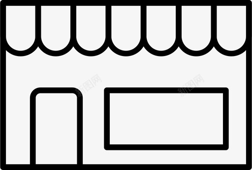 建筑物城市商店图标svg_新图网 https://ixintu.com 商店 城市 建筑物
