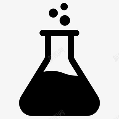 化学锥形瓶实验室图标图标
