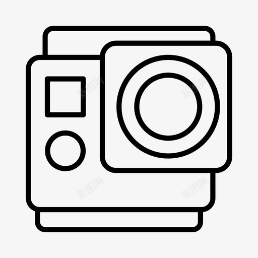 gopro先进技术相机图标svg_新图网 https://ixintu.com gopro 先进技术 电子产品 相机