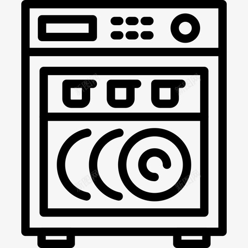 洗碗机厨房图标svg_新图网 https://ixintu.com 厨房 洗碗机