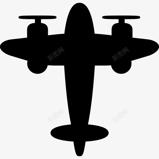 老飞机有两个螺旋运输机机队图标svg_新图网 https://ixintu.com 机队 老飞机有两个螺旋 运输机