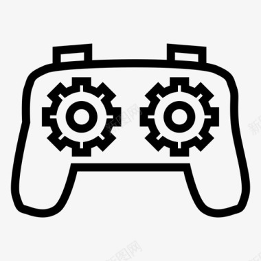 设置控制器轮廓控制台游戏板图标图标