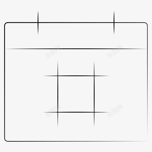 议程日历日期图标svg_新图网 https://ixintu.com 事件 手绘商务管理 日历 日期 议程