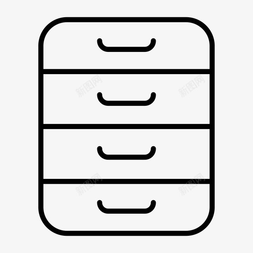 档案室抽屉办公室图标svg_新图网 https://ixintu.com 办公室 抽屉 档案室