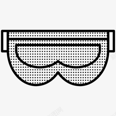 雪地眼镜护目镜雪地护目镜图标图标