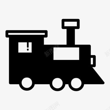 机车蒸汽火车运输图标图标