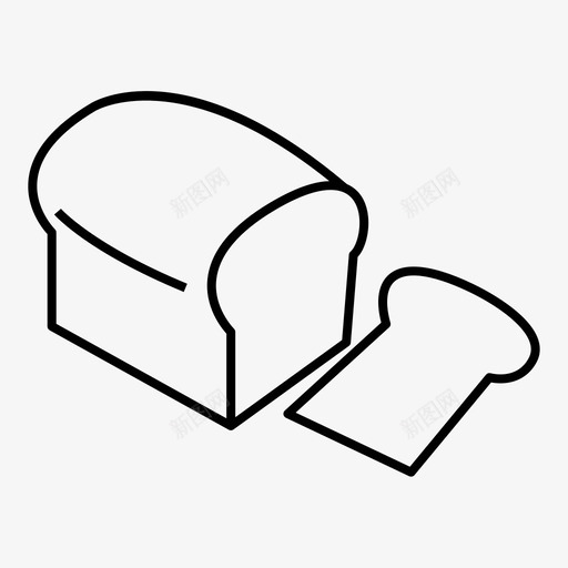 面包食物快餐图标svg_新图网 https://ixintu.com 快餐 面包 食物