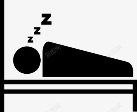 睡觉做梦休息图标图标