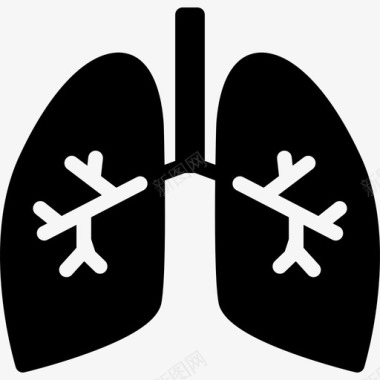 肺有支气管医学解剖学图标图标