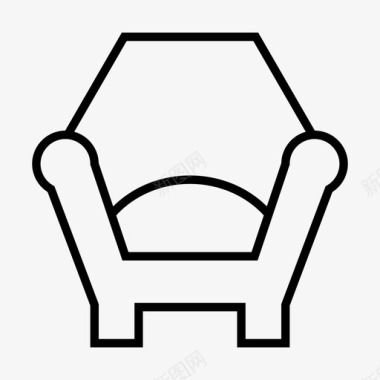 沙发椅子装饰图标图标
