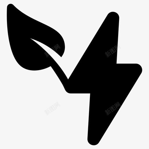 绿色能源生态环境图标svg_新图网 https://ixintu.com 可持续 环境 生态 绿色能源 自然
