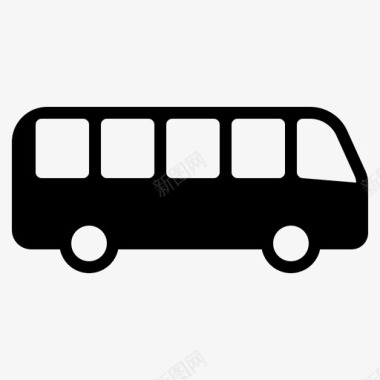 公共汽车大众汽车公共交通工具图标图标
