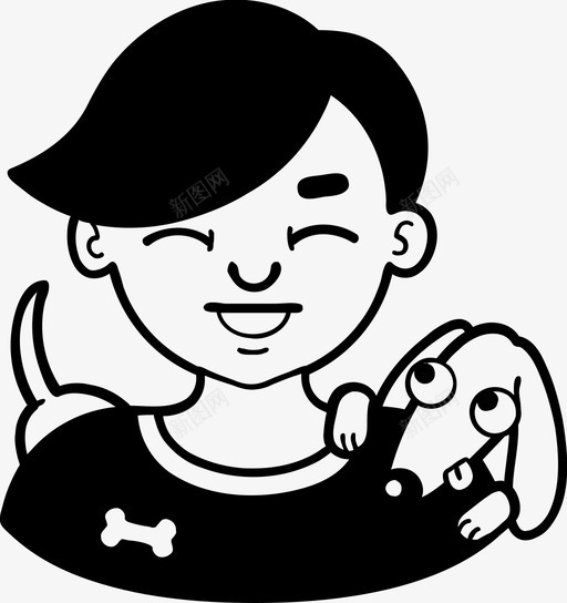 有狗的人化身猫图标svg_新图网 https://ixintu.com 化身 女人 女孩 宠物 宠物人 有狗的人 猫