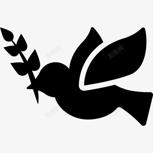 和平鸽动物和平与爱图标svg_新图网 https://ixintu.com 动物 和平与爱 和平鸽