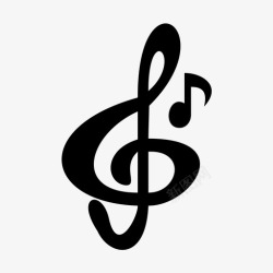 高音歌曲高音谱号旋律音乐图标高清图片