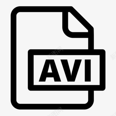 文件格式avi图标图标