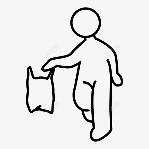 塑料袋垃圾场垃圾图标svg_新图网 https://ixintu.com 垃圾 垃圾场 塑料袋