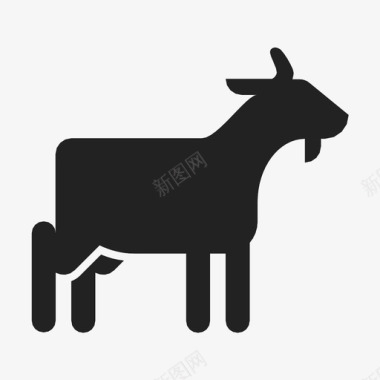 山羊动物比利山羊图标图标