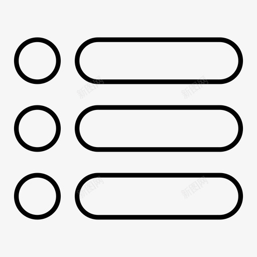 项目符号列表项目符号摘要图标svg_新图网 https://ixintu.com ui元素 摘要 无序列表 项目符号 项目符号列表
