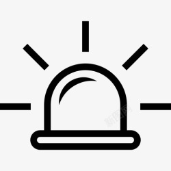 紧急信号灯信号灯警报紧急情况图标高清图片