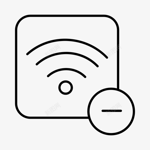wifi断开wifi连接wifi信号图标svg_新图网 https://ixintu.com wifi信号 wifi断开 wifi连接