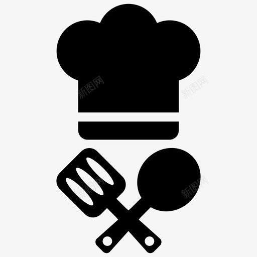 厨师厨房厨房用具图标svg_新图网 https://ixintu.com 厨师 厨房 厨房用具 抹刀 酒店度假套装1第2部分